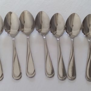 Hampton Silversmiths swirl Flatware 7 Spoons